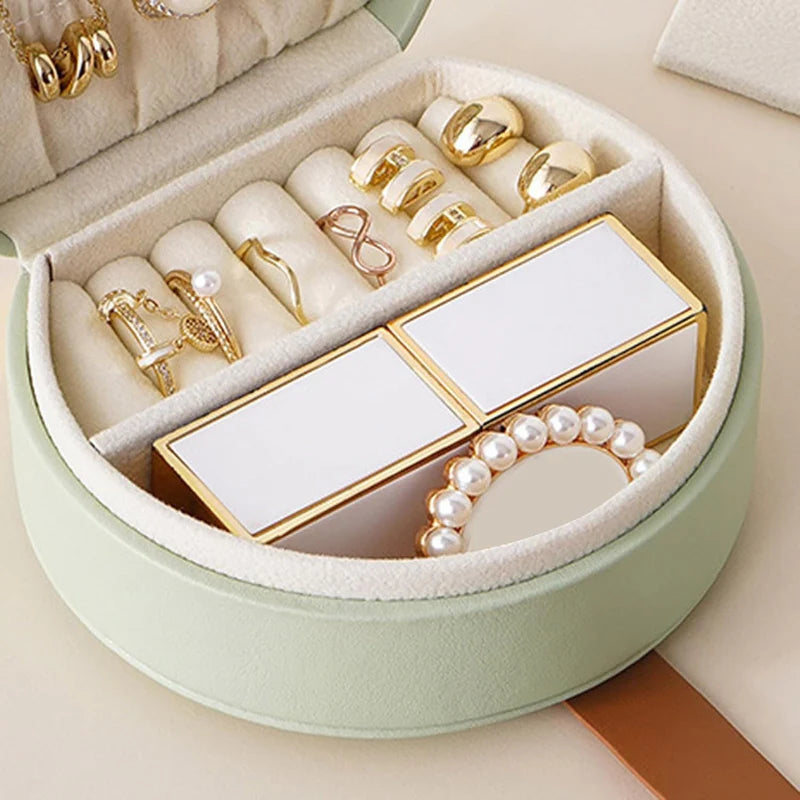 Petite Boîte À Bijoux De Voyage En Cuir | Sonia