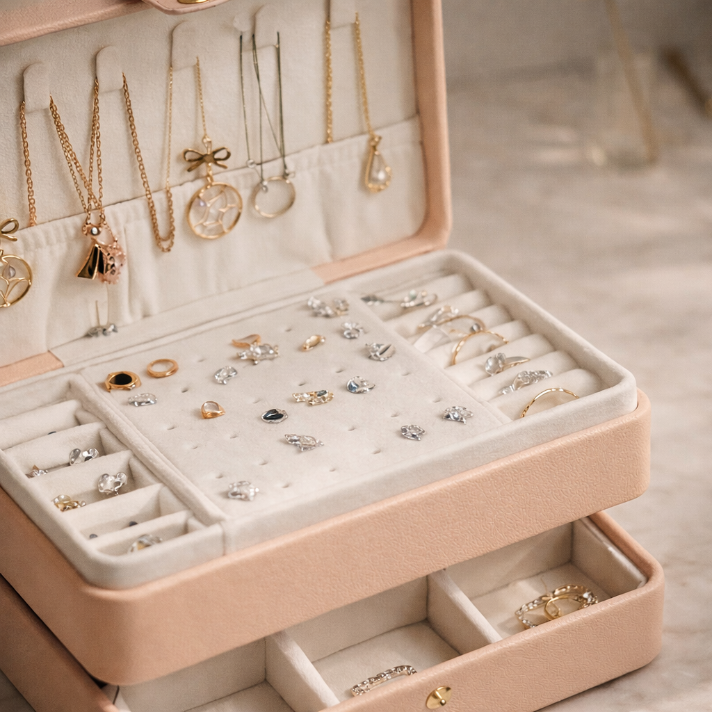 Boîte à bijoux de voyage compacte | Luna