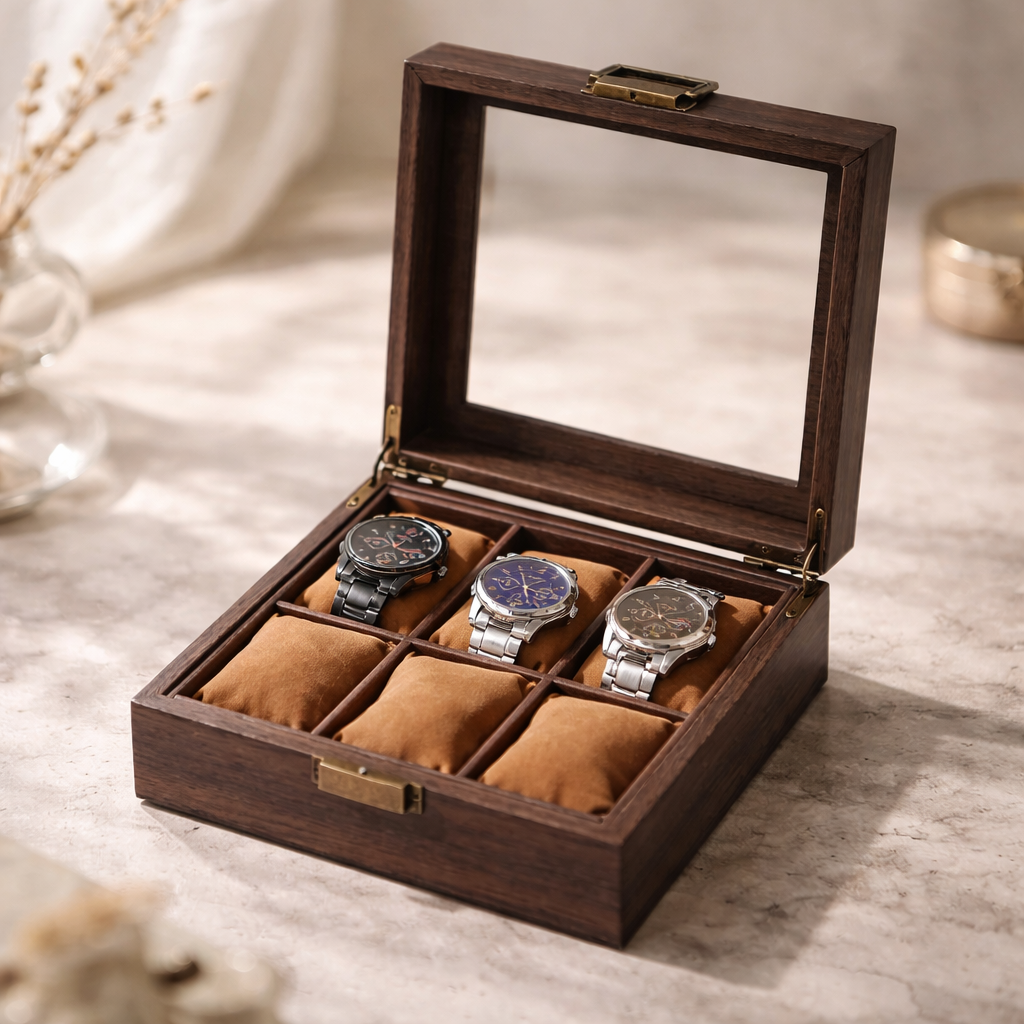 Boîte à Montres en Bois