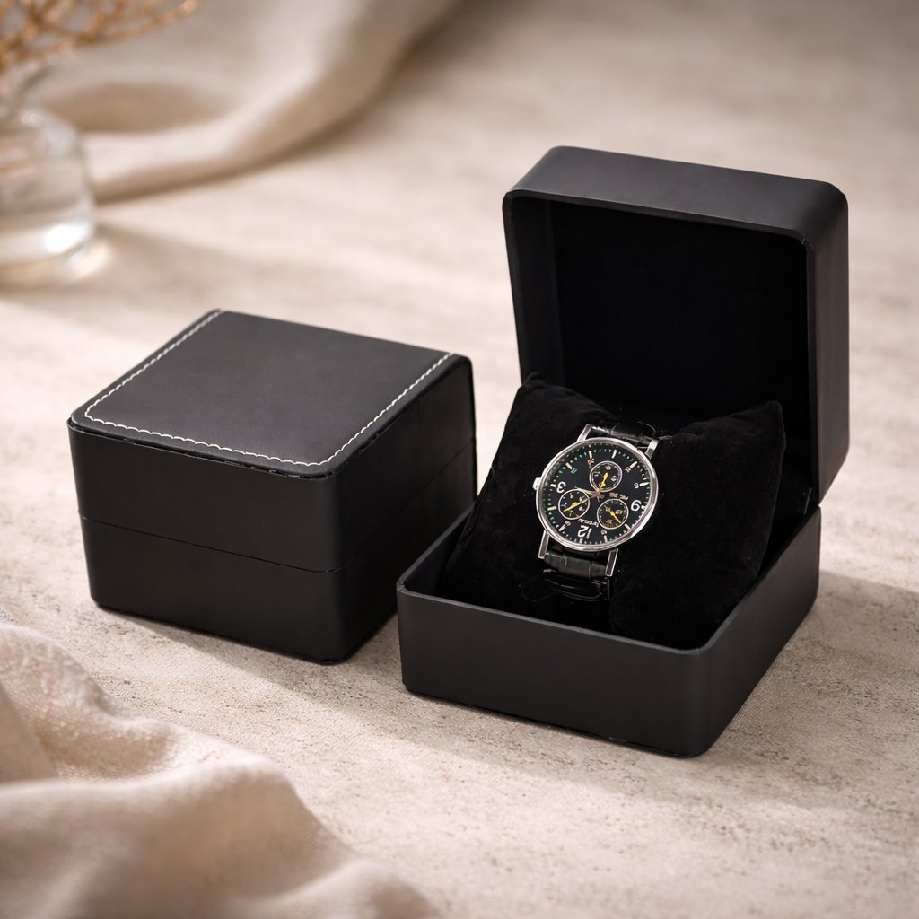 Petite Boite à Montre Portable en Cuir