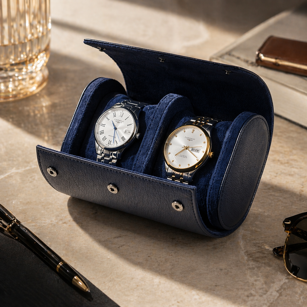 Étui à Montres en Cuir