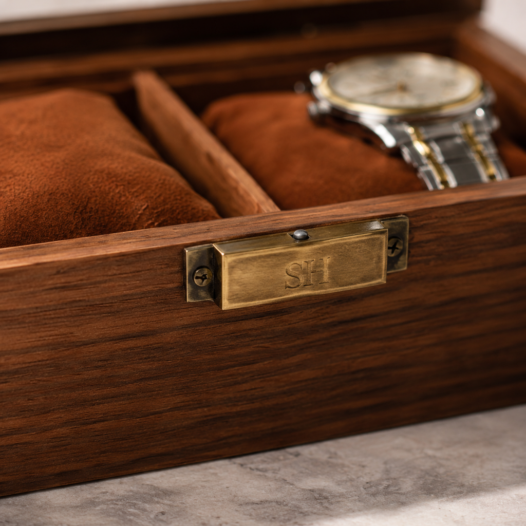Boite à Montres en Bois avec Vitre