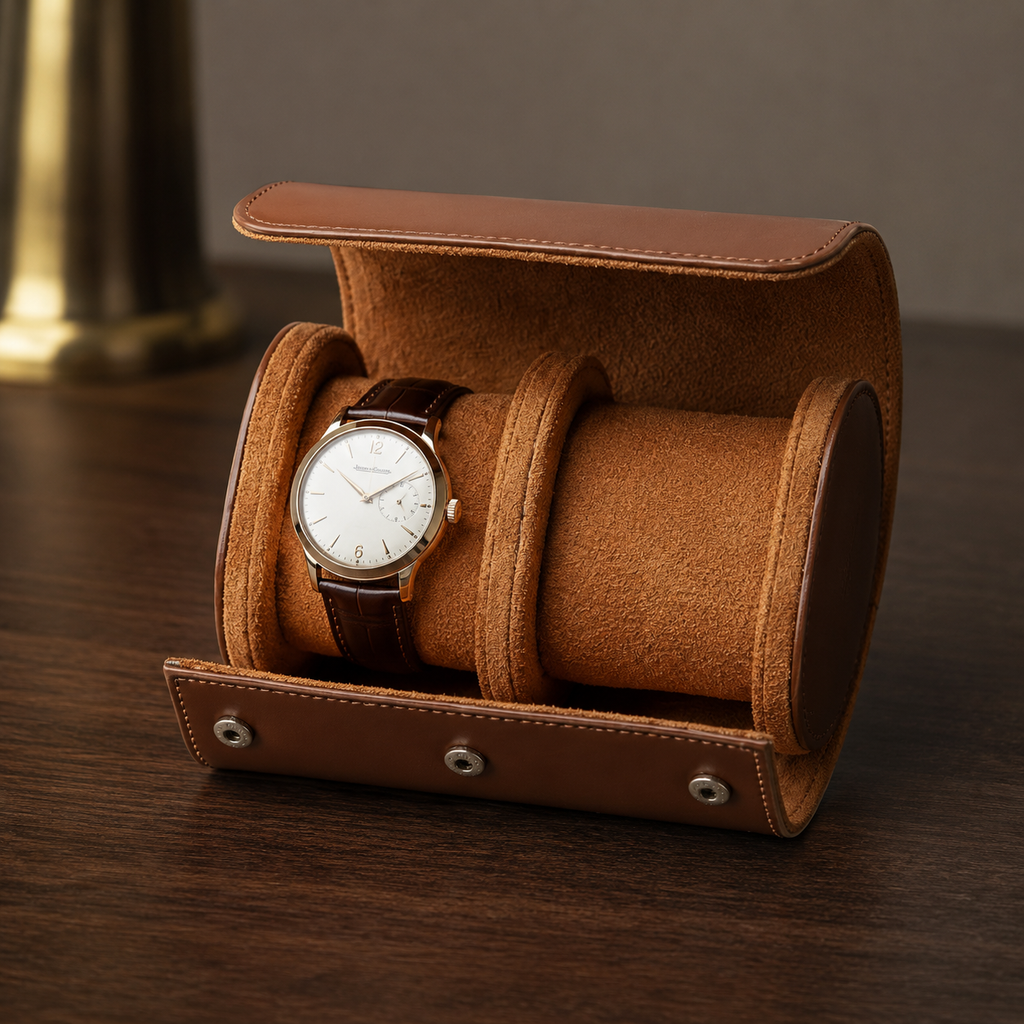 Boîte À Montre Portable En Cuir