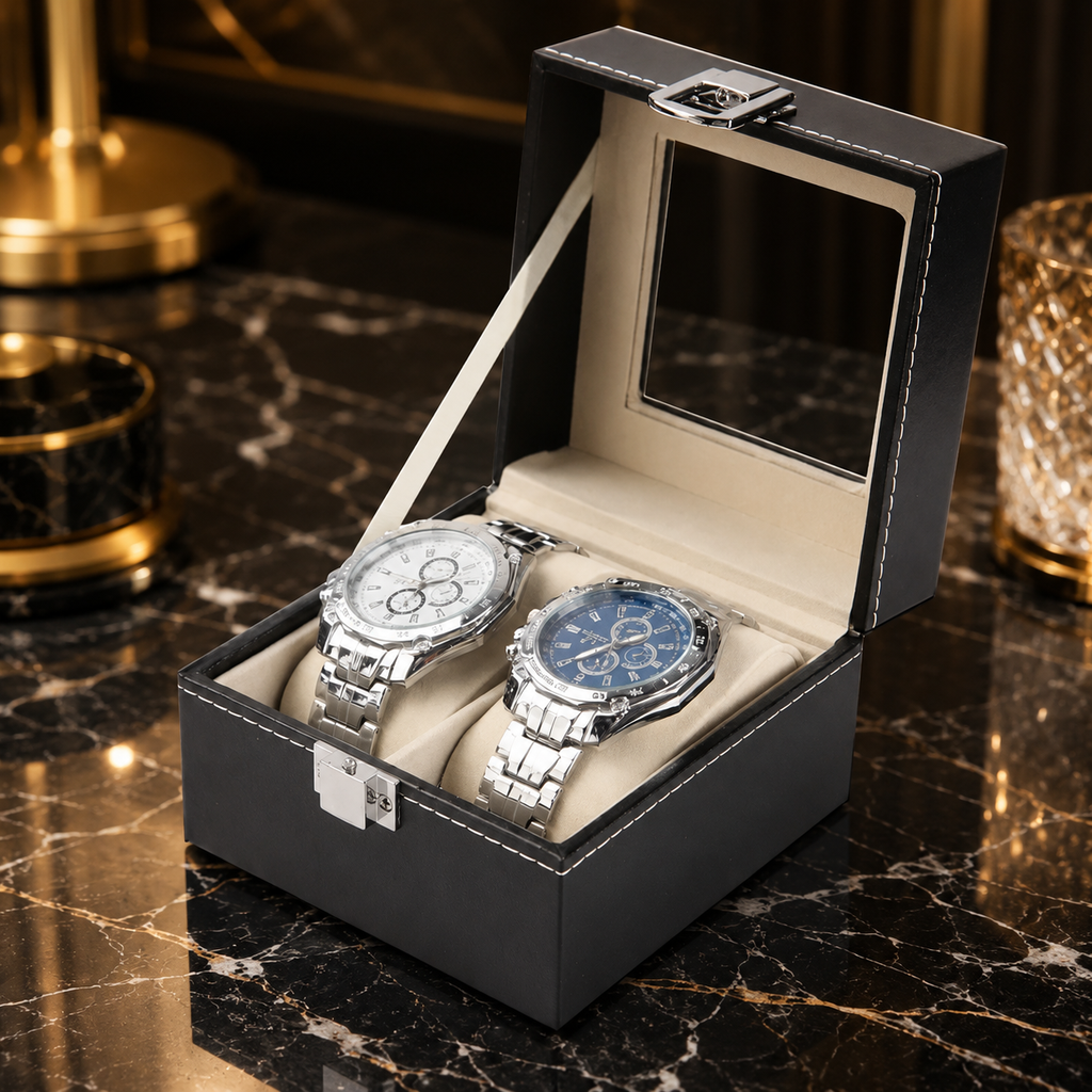 Boîte à Montres en Cuir