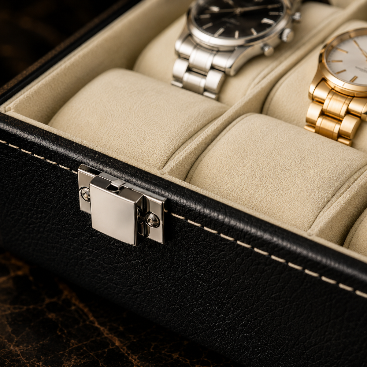 Boîte à Montres en Cuir