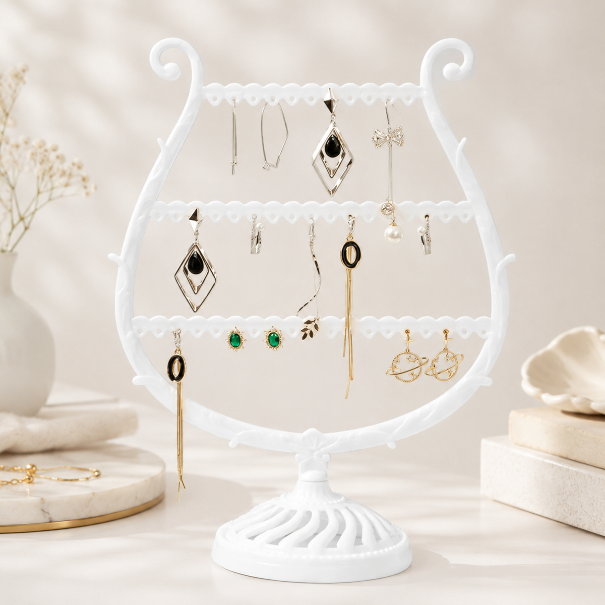 Présentoir À Boucles D’Oreilles Trois Niveaux