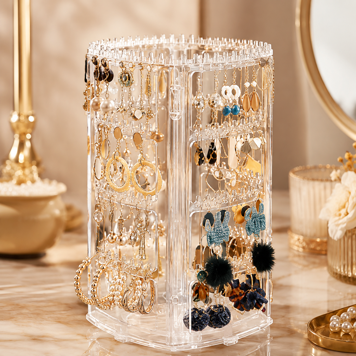 Porte Bijoux Rotatif
