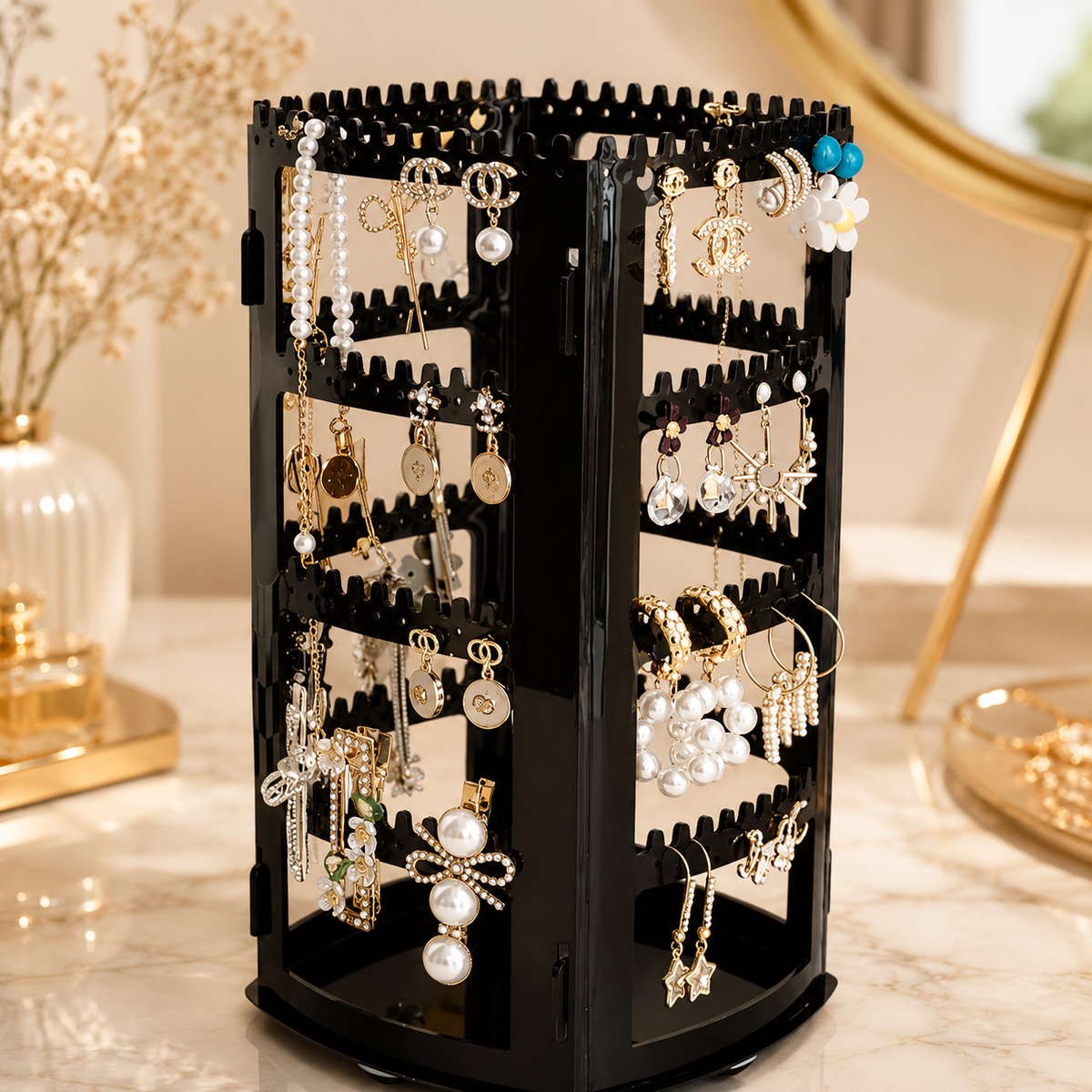 Porte Bijoux Rotatif