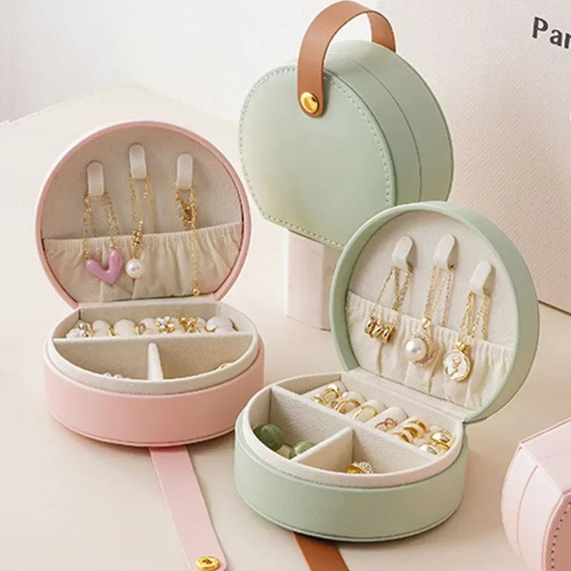 Petite Boîte À Bijoux De Voyage En Cuir | Sonia