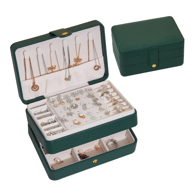 Boîte à bijoux de voyage compacte