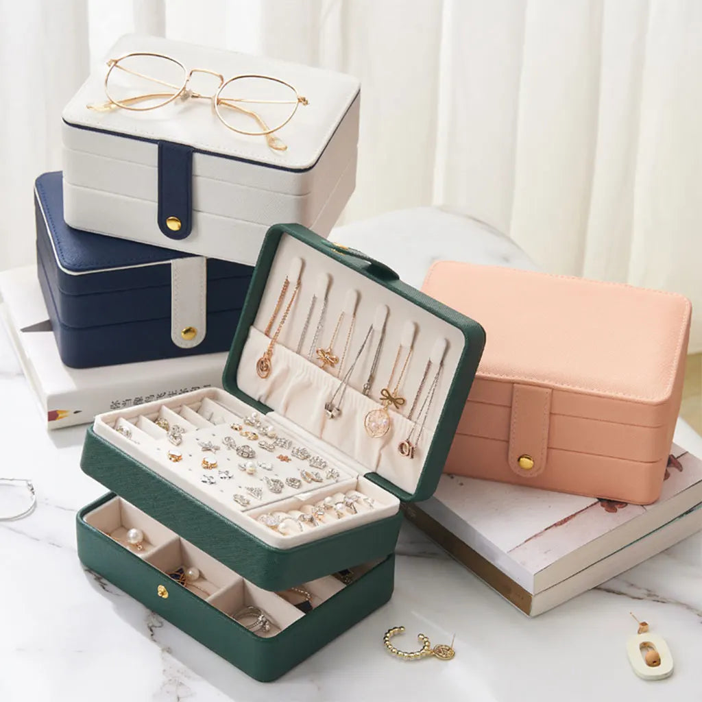 Boîte à bijoux de voyage compacte
