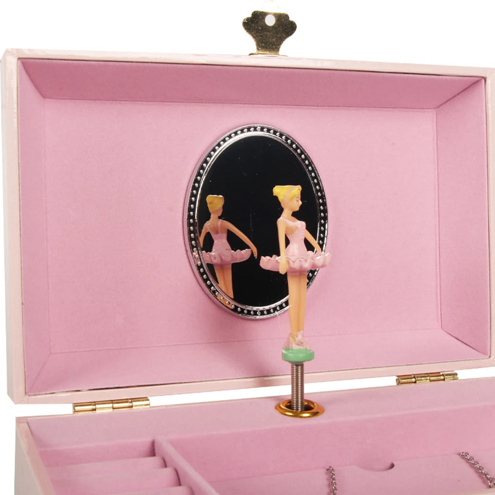 Boîte À Bijoux Musicale Pour Fille Avec Ballerine Et Miroir | Mélodie