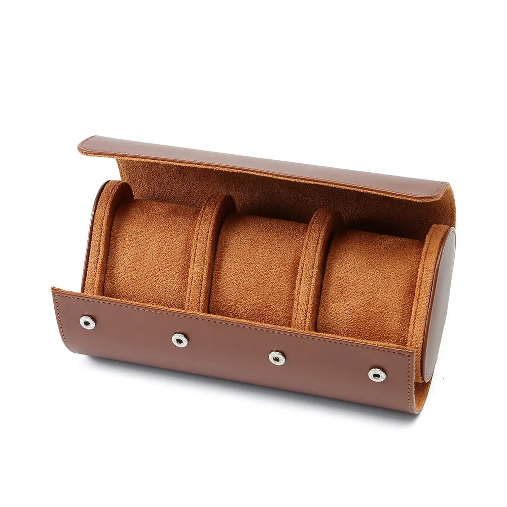 Boîte À Montre Portable En Cuir