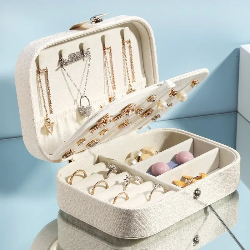 Boîte À Bijoux De Voyage En Cuir | Léa