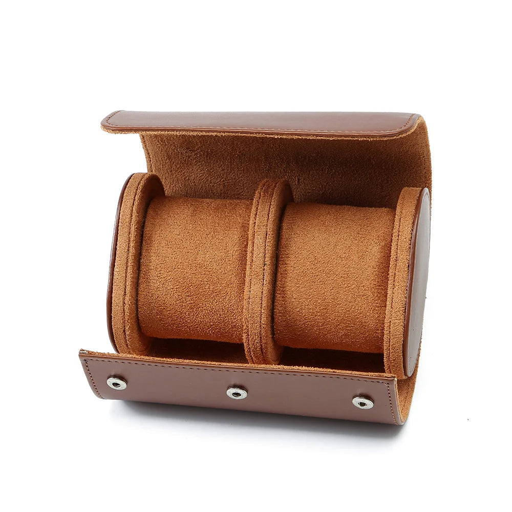 Boîte À Montre Portable En Cuir