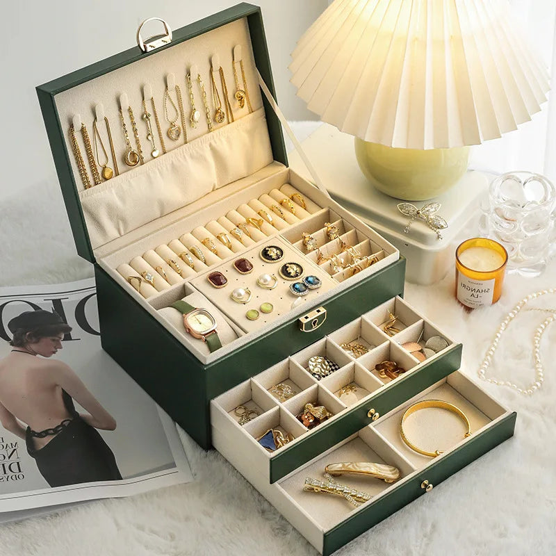 Boite à Bijoux avec tiroirs empilés