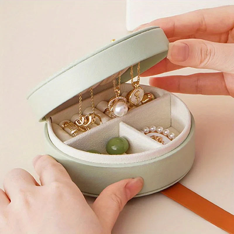 Petite Boîte À Bijoux De Voyage En Cuir | Sonia