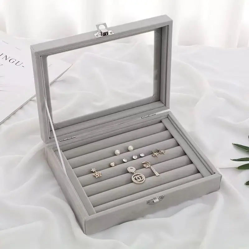 Boîte À Bijoux En Velours Pour Bagues | Camille