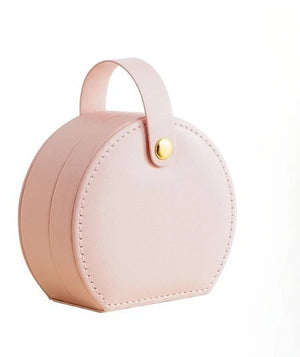 Petite Boîte À Bijoux De Voyage En Cuir