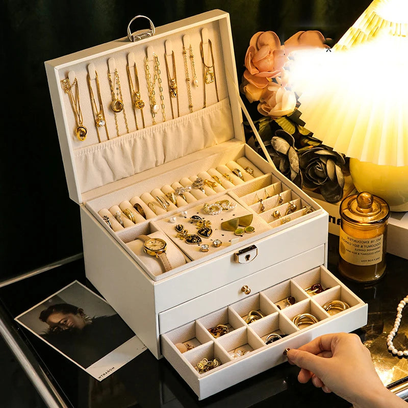 Boite à Bijoux avec tiroirs empilés | Iris